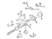 Mercedes Steering Column Cover - Genuine Mercedes 20346207239B51