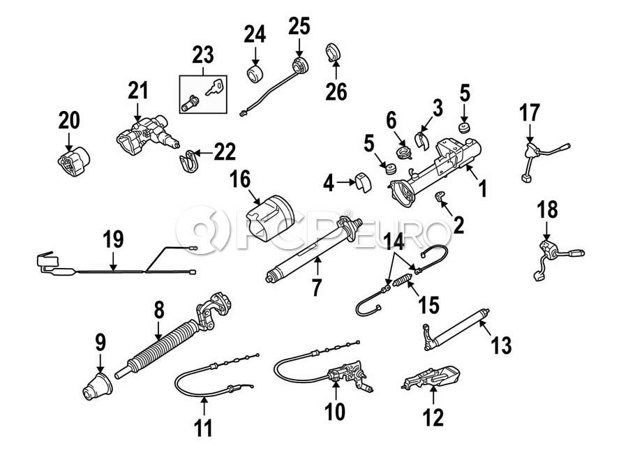 Mercedes Steering Column Housing Support - Genuine Mercedes 2024620051 ...