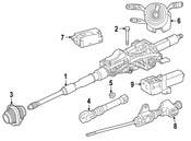 Mercedes Steering Column Switch Housing - Genuine Mercedes 21390023328Q96