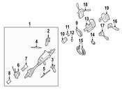 Mercedes Steering Column Tilt Motor - Genuine Mercedes 2215420517