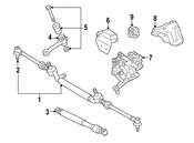 Mercedes Steering Gear Dust Shield - Genuine Mercedes 2024660038