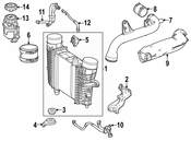 Mercedes Turbocharger Intercooler Hose - Genuine Mercedes 1775013801