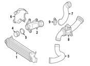 Mercedes Turbocharger Intercooler Pipe Adapter - Genuine Mercedes 2215280982