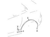 Mercedes Wheel Arch Molding - Genuine Mercedes 1706901662