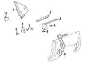Mercedes Window Regulator Grommet - Genuine Mercedes 1149970581