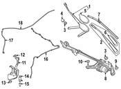 Mercedes Windshield Wiper Arm - Genuine Mercedes 2478201301