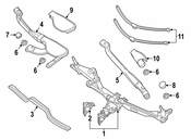 Mercedes Windshield Wiper Arm - Genuine Mercedes 2318201300