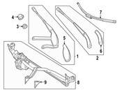 Mercedes Windshield Wiper Blade - Genuine Mercedes 2238240000