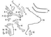 Mercedes Windshield Wiper Motor - Genuine Mercedes 2538205500