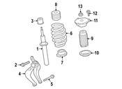 Volvo Strut Mount - Genuine Volvo 31476048
