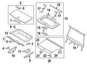 Volvo Retractable Cargo Cover - Genuine Volvo 32239156