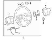Saab Steering Wheel Radio Controls - Genuine Saab 10372287