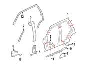 Saab Body A-Pillar Reinforcement - Genuine Saab 10386669