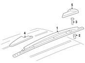 Saab Roof Luggage Carrier Side Rail Nut - Genuine Saab 11518684