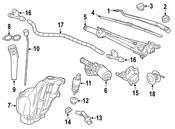 Saab Windshield Wiper Arm Nut - Genuine Saab 11609634