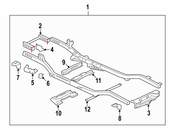 Saab Frame Rail Bracket - Genuine Saab 12479993