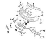 Saab Bumper Cover Bracket - Genuine Saab 12758637