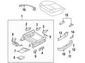Saab Seat Trim Panel Cap - Genuine Saab 12761181