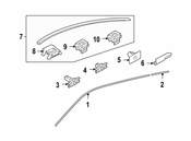 Saab Roof Molding Clip - Genuine Saab 12764465