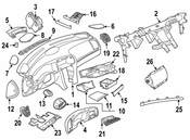 Saab Instrument Panel Molding - Genuine Saab 12767162