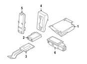 Saab GPS Navigation Control Module Bracket - Genuine Saab 12774208