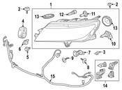 Saab Headlight Assembly - Genuine Saab 12775747