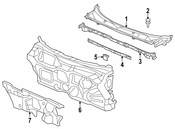 Saab Cowl Cover - Genuine Saab 12776630