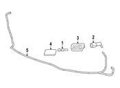 Saab Headlight Washer Nozzle - Genuine Saab 12776869