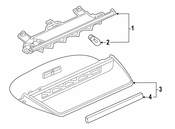 Saab Center High Mount Stop Light Bezel - Genuine Saab 12777461