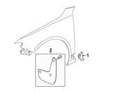 Saab Fender Molding - Genuine Saab 12779338