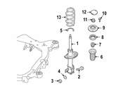 Saab Suspension Strut Bumper - Genuine Saab 12783011