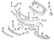 Saab Bumper Cover Retainer - Genuine Saab 12783548