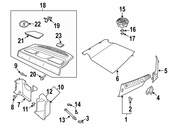 Saab Interior Quarter Panel Trim Panel Storage Compartment - Genuine Saab 12785345