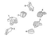 Saab Auto Trans Mount Bracket - Genuine Saab 12789102