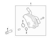 Saab Engine Oil Cooler Line Connector - Genuine Saab 12790785