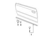 Saab Door Molding Seal - Genuine Saab 12791498
