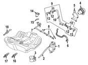 Saab Evaporative Emissions System Line Clamp - Genuine Saab 12792145