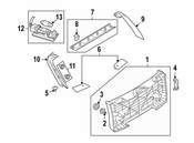 Saab Liftgate Trim Cover Clip - Genuine Saab 12794777