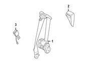 Saab Seat Belt Height Adjuster Cover - Genuine Saab 12797323