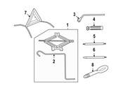 Saab Vehicle Lifting Jack Handle - Genuine Saab 12798392