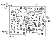 Saab HVAC Heater Mode Door Lever - Genuine Saab 12798983