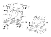 Saab Headrest Clip - Genuine Saab 12802284