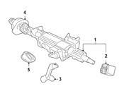 Saab Steering Shaft - Genuine Saab 12827002