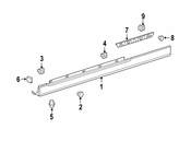 Saab Rocker Panel Molding Reinforcement - Genuine Saab 12831286
