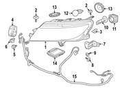 Saab Headlight - Genuine Saab 12842569