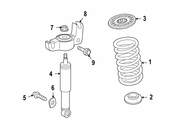 Saab Shock Mount Washer - Genuine Saab 12842676