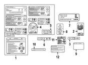 Saab Air Bag Information Label - Genuine Saab 12845400