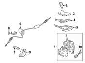 Saab Auto Trans Shift Cover Plate - Genuine Saab 12849125