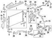 Saab HVAC Heater Hose - Genuine Saab 13220141