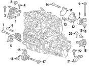 Saab Engine Mount Bracket - Genuine Saab 13227754